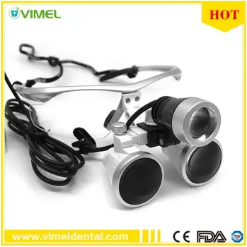 

Dental Loupes 3.5X 420 mm Surgical Magnifying Glasses Dental Equipment Surgical Dentists Magnifier with LED Head Light Lamp