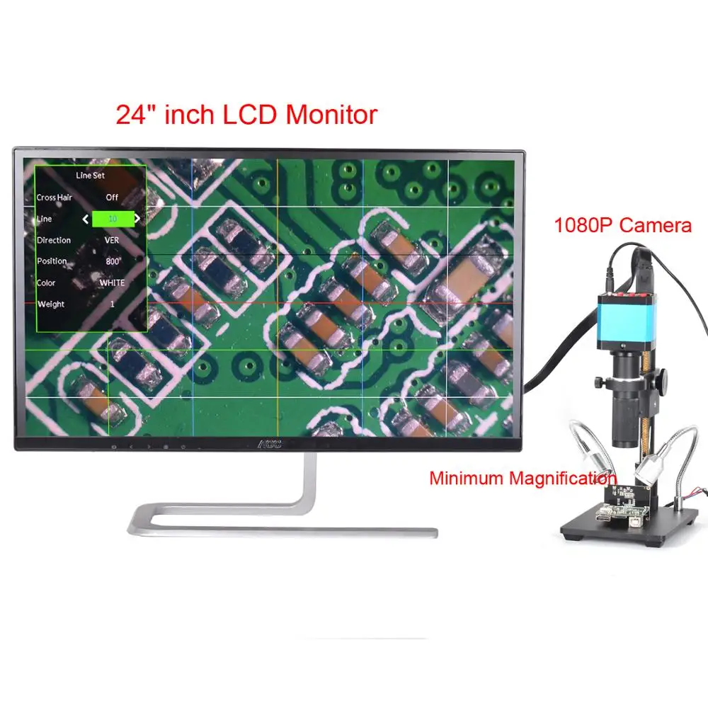 HD 21MP 2K 1080P 60fps промышленная камера HDMI USB синхронный выходной микроскоп Лупа TF Память телефон ремонт материнской платы