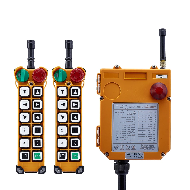 

F24-12D for hoist crane 2 transmitter and 1 receiver industrial wireless redio remote control switch switches
