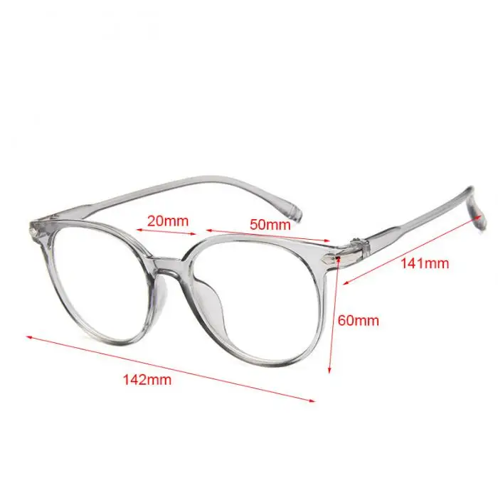 Women Spectacle Optical Frame Glasses Clear Lens Lady Vintage Computer Anti-Radiation Eyeglasses TY53