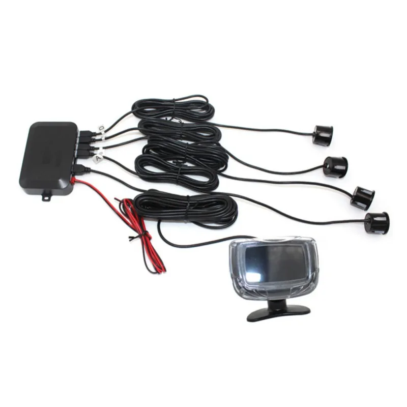 Автомобильный ЖК-дисплей задний 4 Реверсивный парковочный детектор радар датчики системы Con сигнализация PZ500