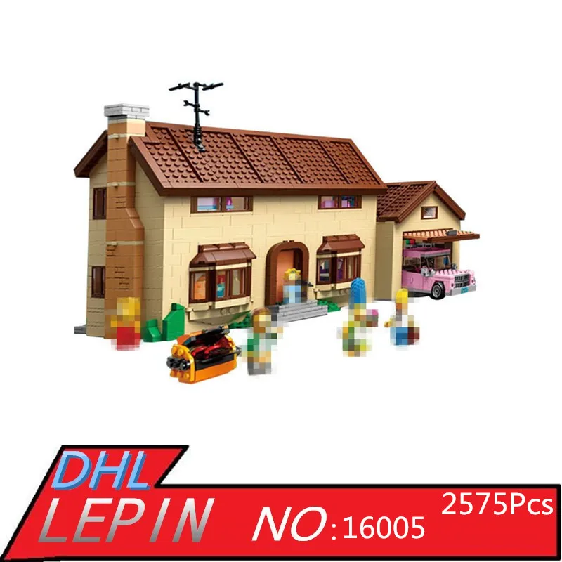 

Simpsons House Model Building Block Bricks LEPIN 16005 2575Pcs Kits Educational Toys for Children Compatible 71006 Boy Gift