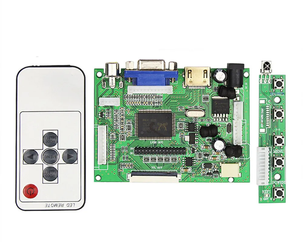  New 7 inch 10.1 Inch LCD Display Module Screen Monitor 1024x600 with HDMI+VGA+2AV Driver Board for 