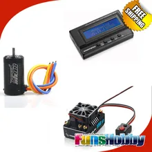 Tenshock SC411 бесщеточный Сенсор 4 полюсный двигатель щеточный электронный регулятор скорости Hobbywing XR8 SCT 140A бесщеточный ESC Регулятор скорости+ 3IN1 ЖК-дисплей программная карта