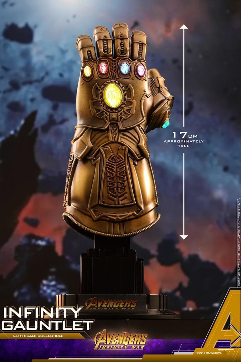 1/4 масштаб ACS003 Мстители Бесконечная война 1/4th Scale Infinity Gauntlet коллекционные