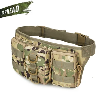 

Camouflage Outdoor Waterproof Tactical Three-pouch Waist Bag Hunting Hiking Fishing Sports Hunting Waist Bags Belt Wallet Pouch