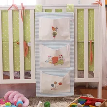 35x75 см детская кроватка карман для хранения кровать мультфильм бамперы одежда питания Органайзер сумки для подгузников игрушки пеленания одежда для стирки