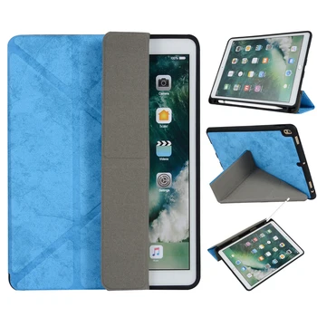

Smart case For iPad pro 10.5 Air 3 with pencil slot holder Tablet stand Cover PU Leather case auto sleep wake up