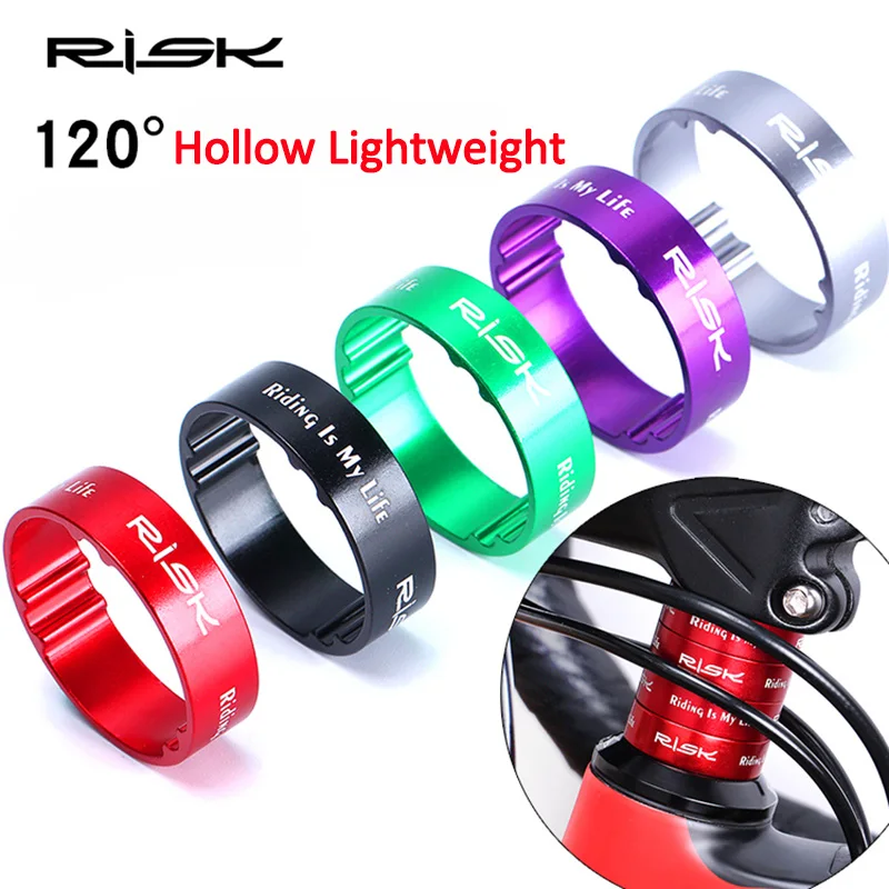 11 pz Auricolare Della Bicicletta Distanziatore In Alluminio MTB XC Distanziale Della Bicicletta per 28.6mm Forcella Anteriore 2/3/5/10/15/20mm Rondella 1-1/8 Rondella Auricolare  18