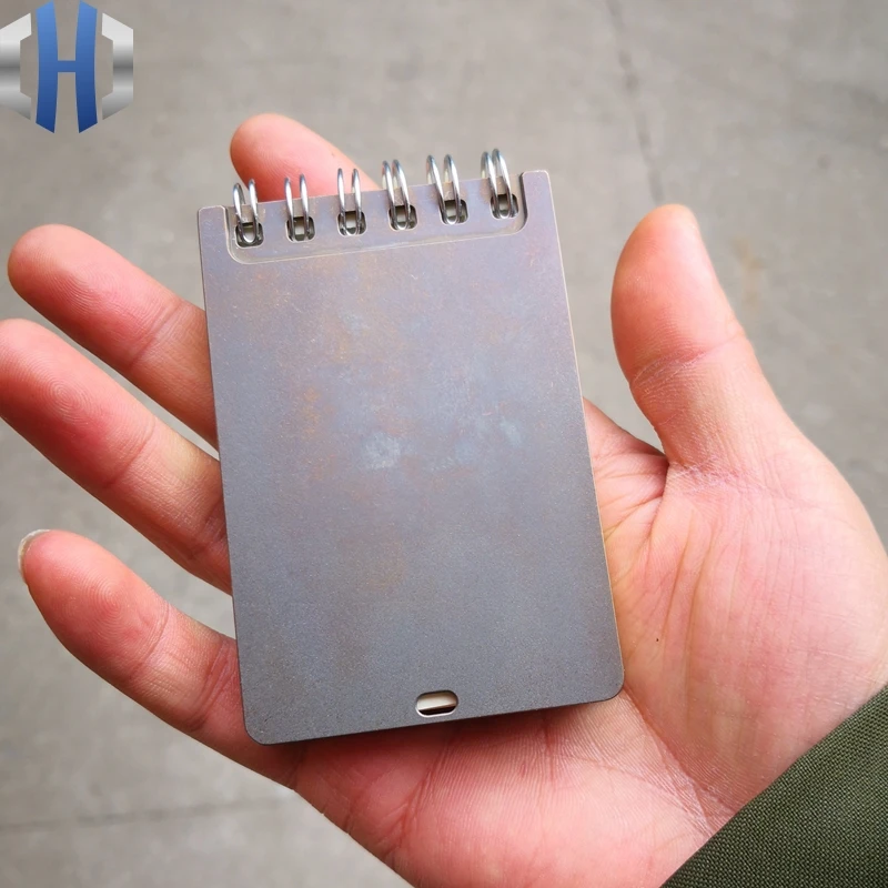 

EDC Titanium Notepad Notebook Business Mini Stationery Conference Record Pocket Office Supplies
