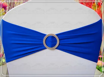 

2/2----With Round Buckle---Spandex/Lycra Chair Band/Expand Bands/Chair cover sash For Wedding Party Banquet Decorations