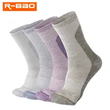 R-BAO шерстяные носки высокого качества, носки для альпинизма для мужчин и женщин, осенние и зимние толстые лыжные походные носки