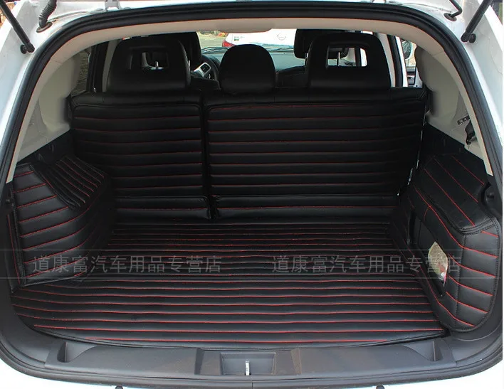 Хорошо! Специальные багажные коврики для Jeep Compass прочные водонепроницаемые кожаные коврики для багажника Compass 2013-2009