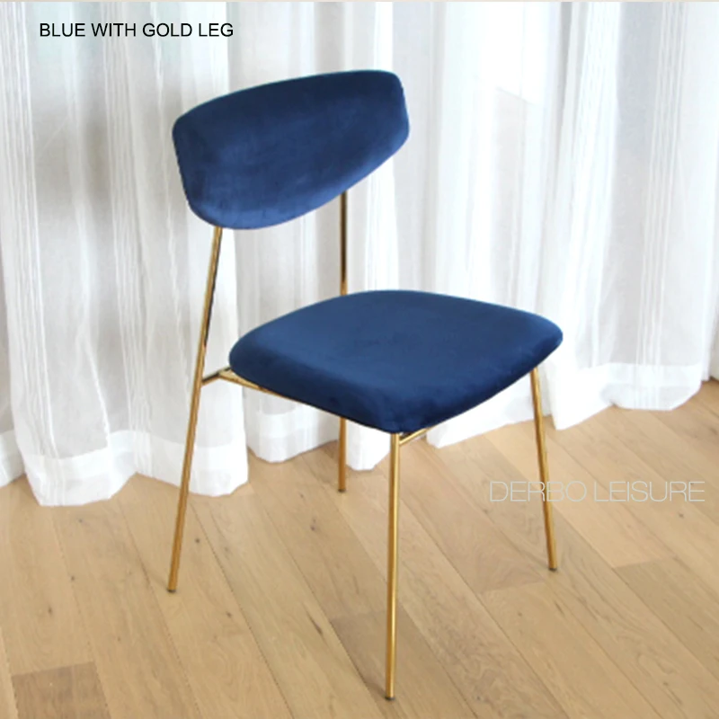 blue with gold leg