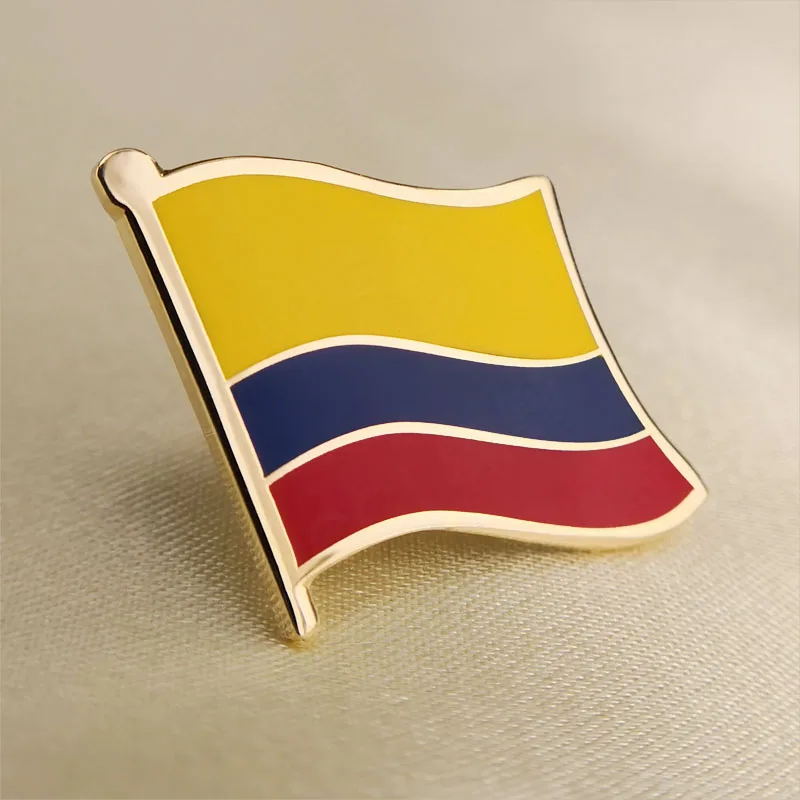 

Soft Enamel Colombia Flag Lapel Pins