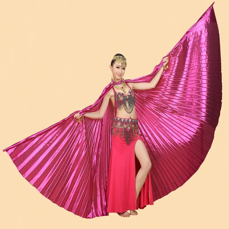 

Belly Dancing Costume Wing Belly Dance isis wings Transparent fabric Golden Color New Style Professional