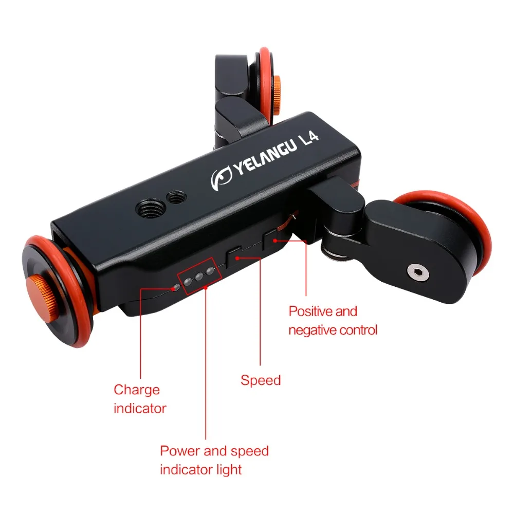 Yelangu L4 DSLR Motorized Electric Autodolly Remote Control Video Rail Track Slider For Phone DSLR Camera Smartphone Gopro Yelangu L4 DSLR Motorized Electric Autodolly Remote Control Video Rail Track Slider For Phone DSLR Camera Smartphone Gopro