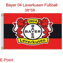 1 piece Deutschland (Bundesliga) Bayer 04 Leverkusen FC hanging decoration Flag A 3ft*5ft (150cm*90cm)