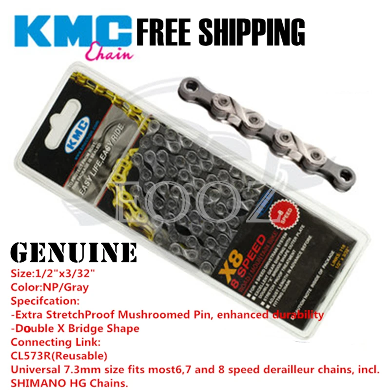 KMC Z9 Bike Bicycle Chain Shimano Sram 9 Speed 1//2 x 11//128 inch 116 Links