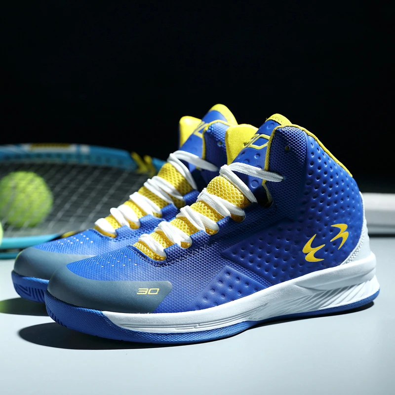 

High-Top Sports Basketball Shoes Couple Breathable Non Slip Outdoor Man Basketball Boots Gym Training Women Basketball Sneakers