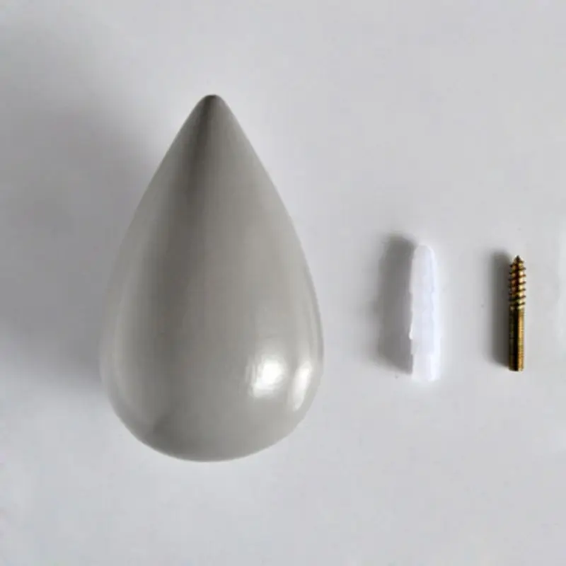 

Wall-mounted Decorative Hooks Water Drop Shape Wall Hanger Bathroom Door Coat Hat Umbrella Holder Key Hooks Home Storage