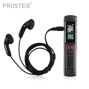 

Proster 8GB Voice Recorder USB Professional support Delete Files A-B repeat 8 sound effects VOR Digital Audio Voice Recorder