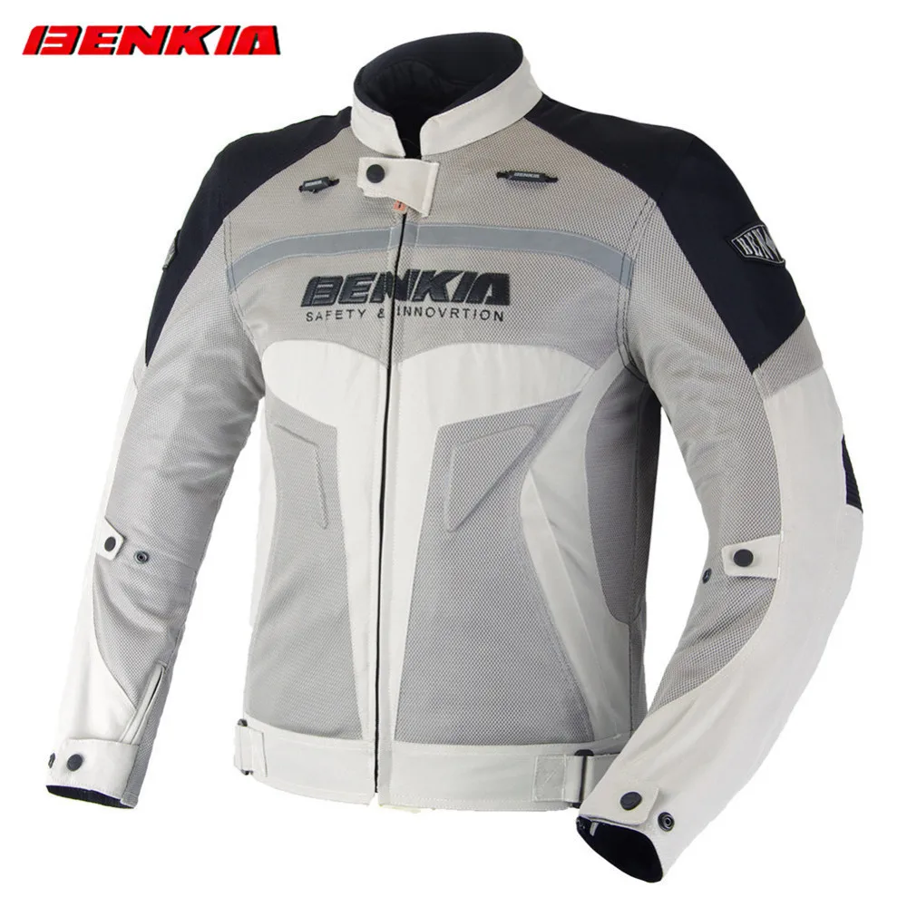 

BENKIA JW61 Motorcycle Summer Jcaket Moto Men Racing Clothes Spring And Autumn Mesh Biker Motorcycles Protective Clothing