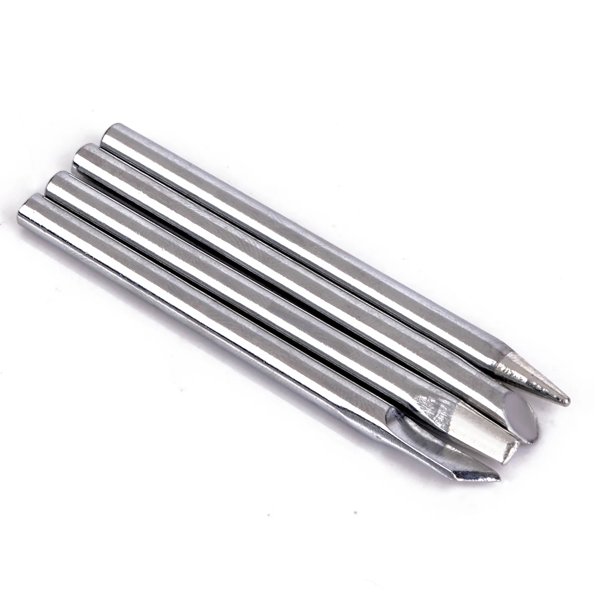 

4pcs Replaceable Soldering Iron Tips Head 4.4mm Diameter 65mm Length For 40W Solder Irons