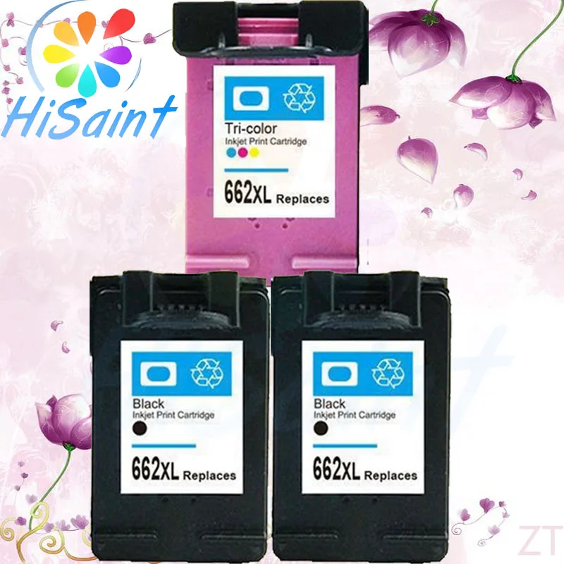 Hot sale 2Black & 1Color Ink Cartridge Compatible Printer Ink Cartridge For HP 662 662XL CZ103A