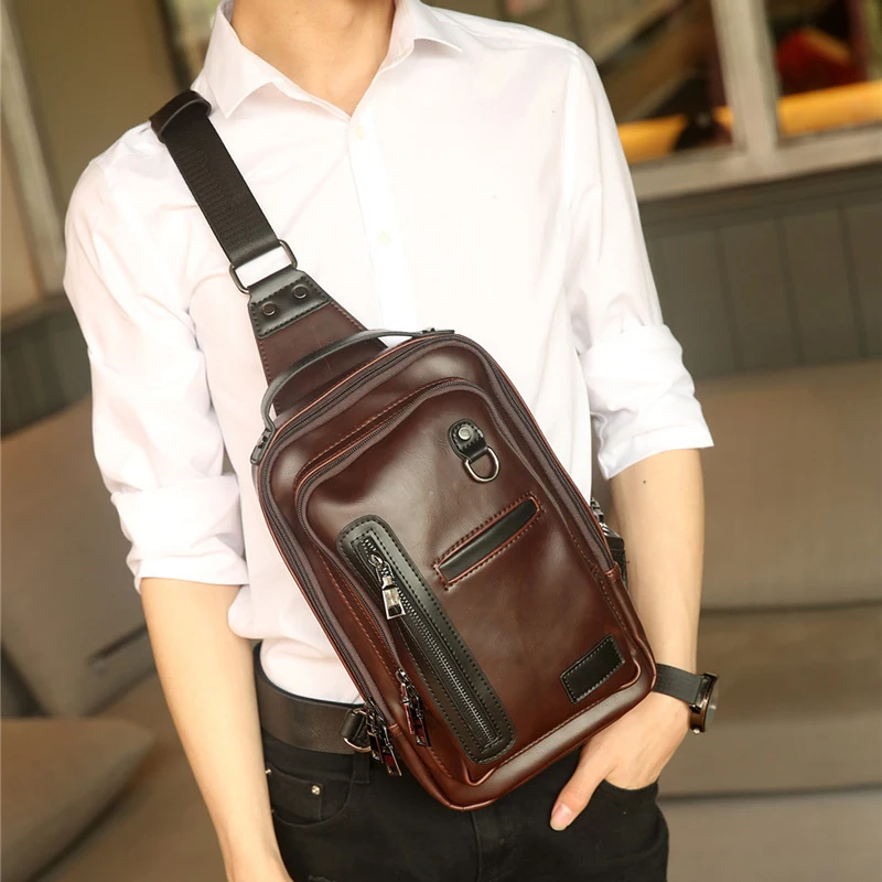 High Quality Men's Fashion Crossbody Single Shoulder Bag Diagonal