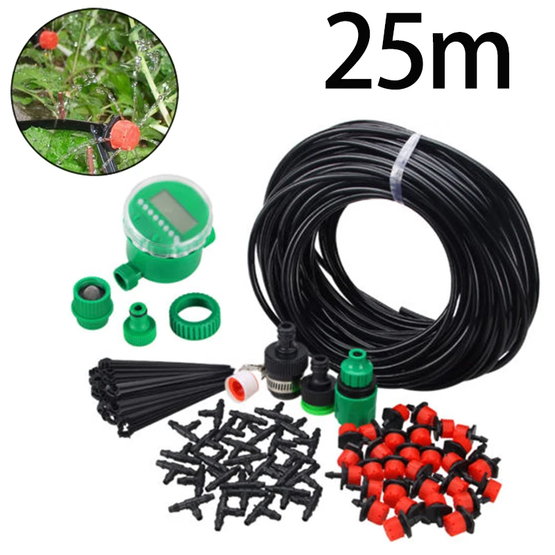 

13mm/1/2 Inch DIY Micro Drip Irrigation System Plant Self Watering Garden Kit Automatic/Manual DIY Micro Drip