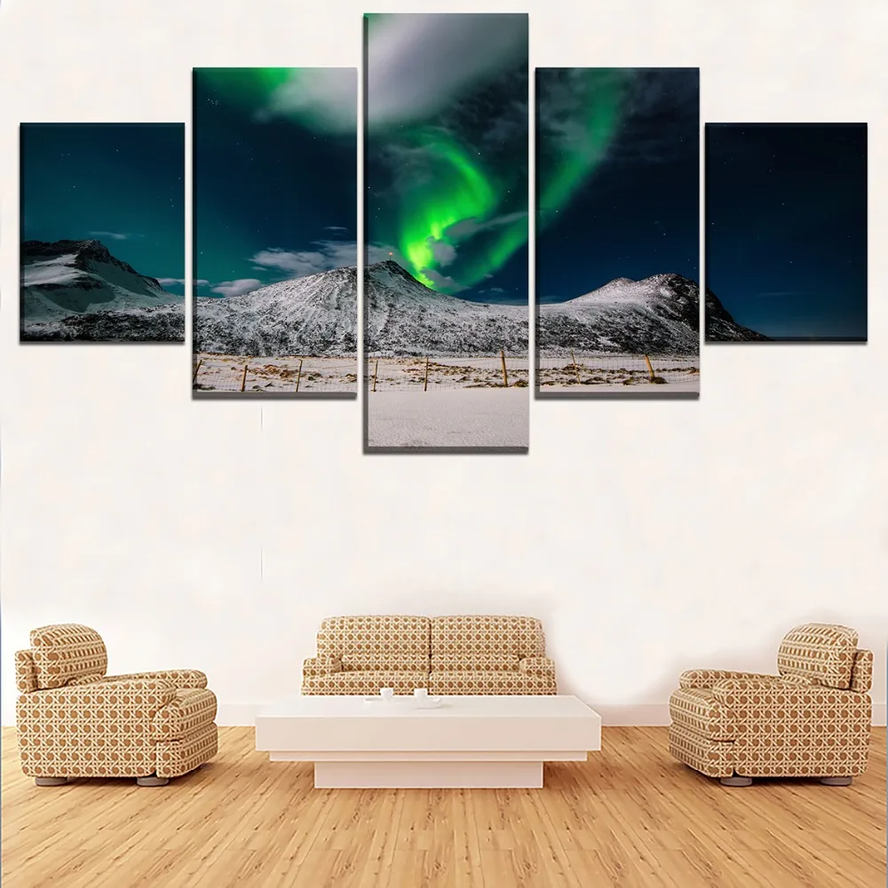 

Natural 5 Piece HD Print Painting Painting Modern Decor Picture Poster Landscape Wall Art Canvas Painting Canvas Living Room