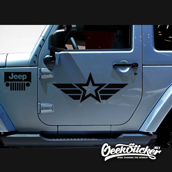 Водонепроницаемая Светоотражающая Виниловая наклейка для Jeep Cherokee Wrangler Renegade 2