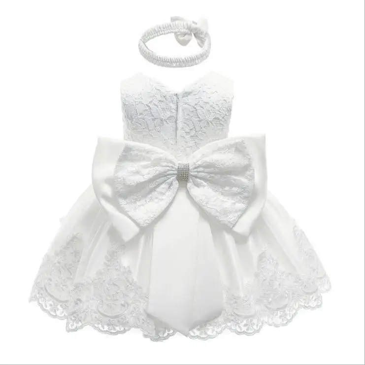 Белое, румяное, розовое, цвета слоновой кости От 1 до 2 лет платье для маленьких девочек на день рождения, крещение