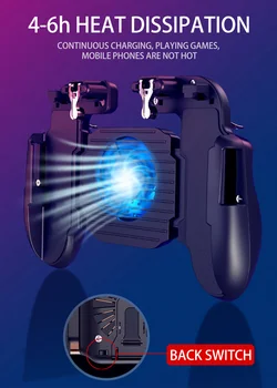 

L1r1 Fire Buttons for IPhone Android IOS Phone Radiator Cooling with Fan Pubg Mobile Gamepad L1R1 Grip with Joystick Trigger