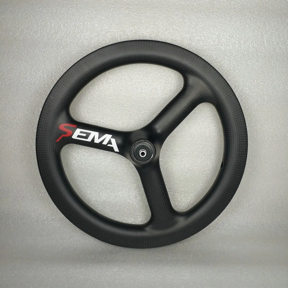 Sema 14inch 254 3 spoke carbon rim T700 carbom fibre v brake system kids balance bike carbon rim 3K/UD/12k multi-purpose