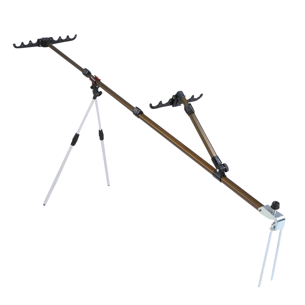 

Alloy Fishing Holder for Rod Multi-functional Adjustable Retractable Fish Pole Stand for Fishing Bracket with Support Bipod