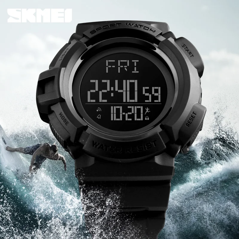 

2019 SKMEI Sports Men Watch Countdown Double Time Wristwatch Alarm Clock Waterproof Digital Watches Sport Relogio Masculino New