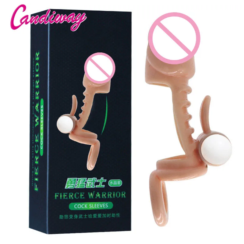 Вибрация CockRings Задержка эякуляции длительный презерватив для задержки Фэнтези щекотки Секс игрушки для мужчин эротический extender головка