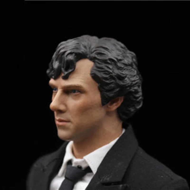 1:6 Benedict Cumberbatch Sherlock Head Sculpt Model F 12/'/' Male Action Figure