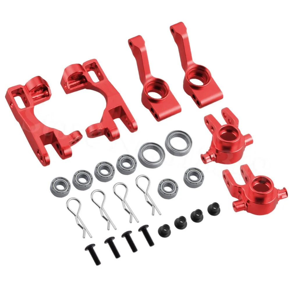 

For 1/10 Traxxas Slash 4x4 Aluminum Left & Right Steering Blocks Part # 6837X C-Hubs 6832X Axle Carriers Caster Blocks 1952X