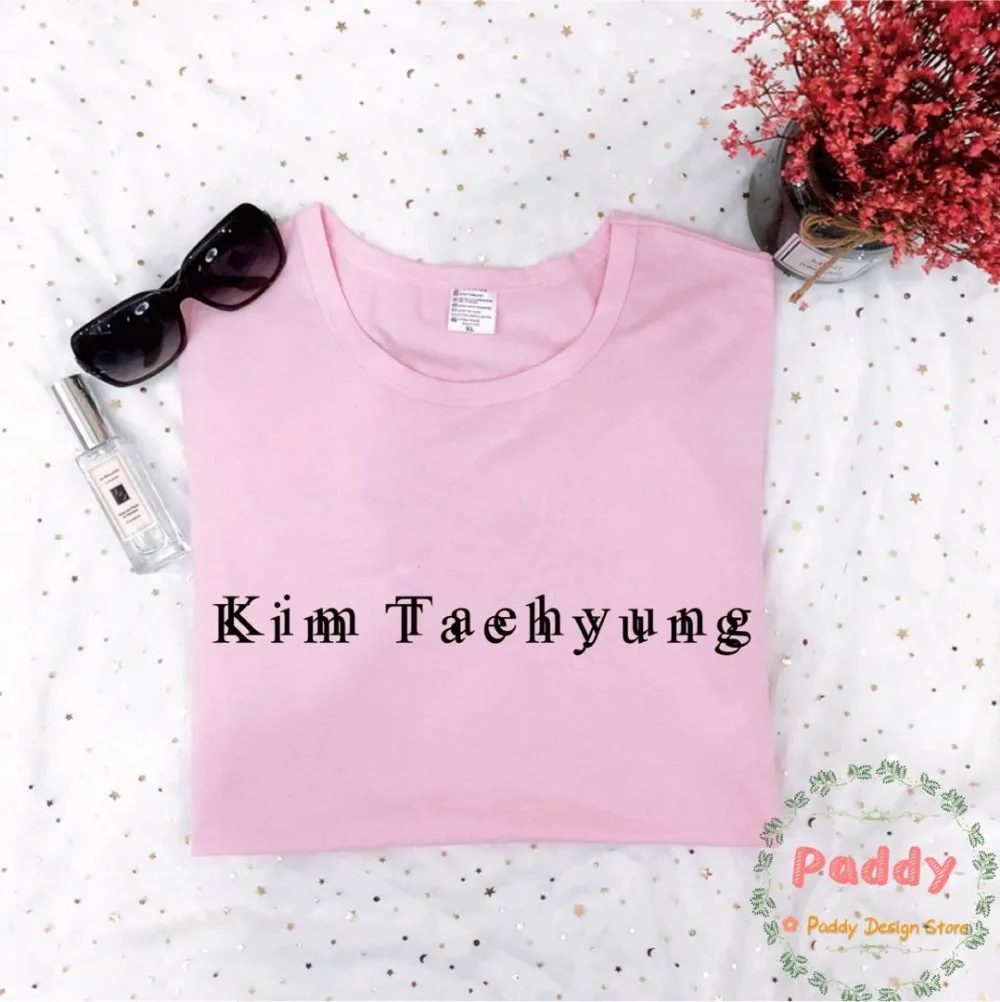 Okoufen Kpop Baru Fashion Top Kim Taehyung T Shirt Fashion Wanita Atasan Estetika Lengan Pendek T Shirt Plus Ukuran Tee DROP Kapal T Shirt AliExpress