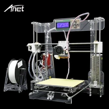 2017 Desktop Precision Reprap Prusa i3 3D Printer Aluminum Hotbed Upgraded Big Size 3D Printer Kit DIY Gift Filament 8GB SD card