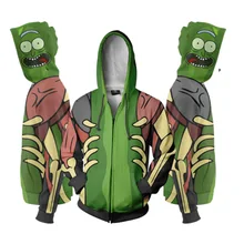 Rick and Morty Cosplay Costume Anime Hoodie Rick Morty Sweatshirt Jacket Coats new anime rick and morty backpack anime bags student oxford schoolbags
