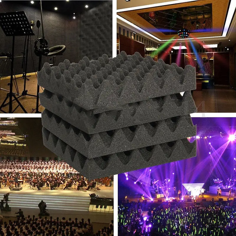1PC 50*50cm Sound Absorbing Foam Boards Noise Insulation Bar KTV Wall Ceiling Spongein Other