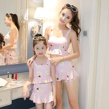 

Family Matching Swimsuit Mother and Daughter Swimwear Bikini Sets Girls Skirt Swimsuit Bathing Suit Mom and Daughter Dress