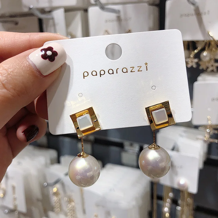 

Classic Simulated-pearl Water Drop Women Dangle Earrings Bohemian Drop Earrings Fashion Earrings For Women 2019 Statement