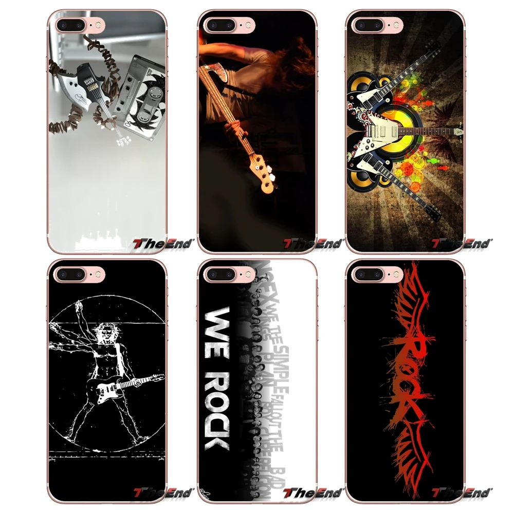 Мягкие прозрачные чехлы Rock Music для huawei P Smart Y6 Ascend P8 P9 P10 Plus Nova P20 Lite Pro Mini 2017 |