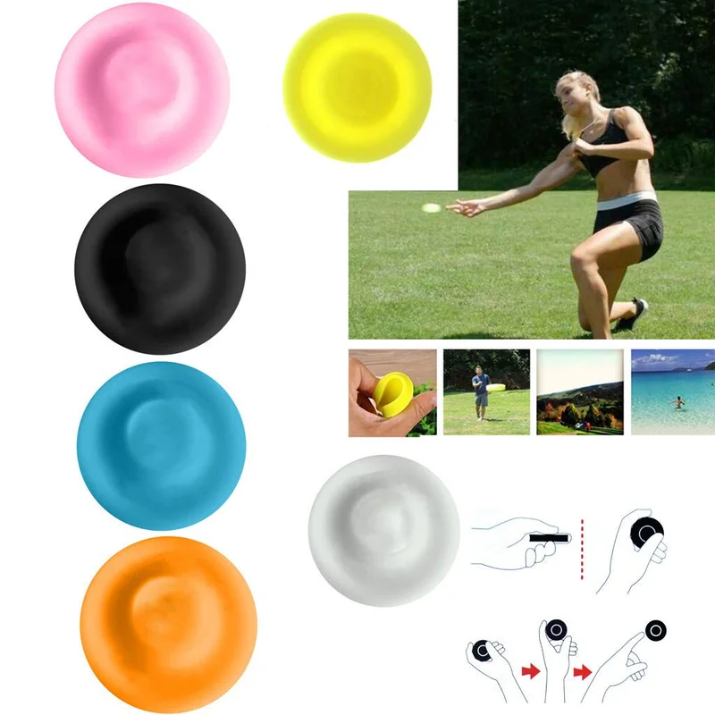 6 قطعة/الوحدة البريدي رقاقة تحلق القرص البسيطة جيب مرنة Zipchip UFO الصحن تدور في اصطياد لعبة اللعب في الهواء الطلق التفاعلية بارك لعبة