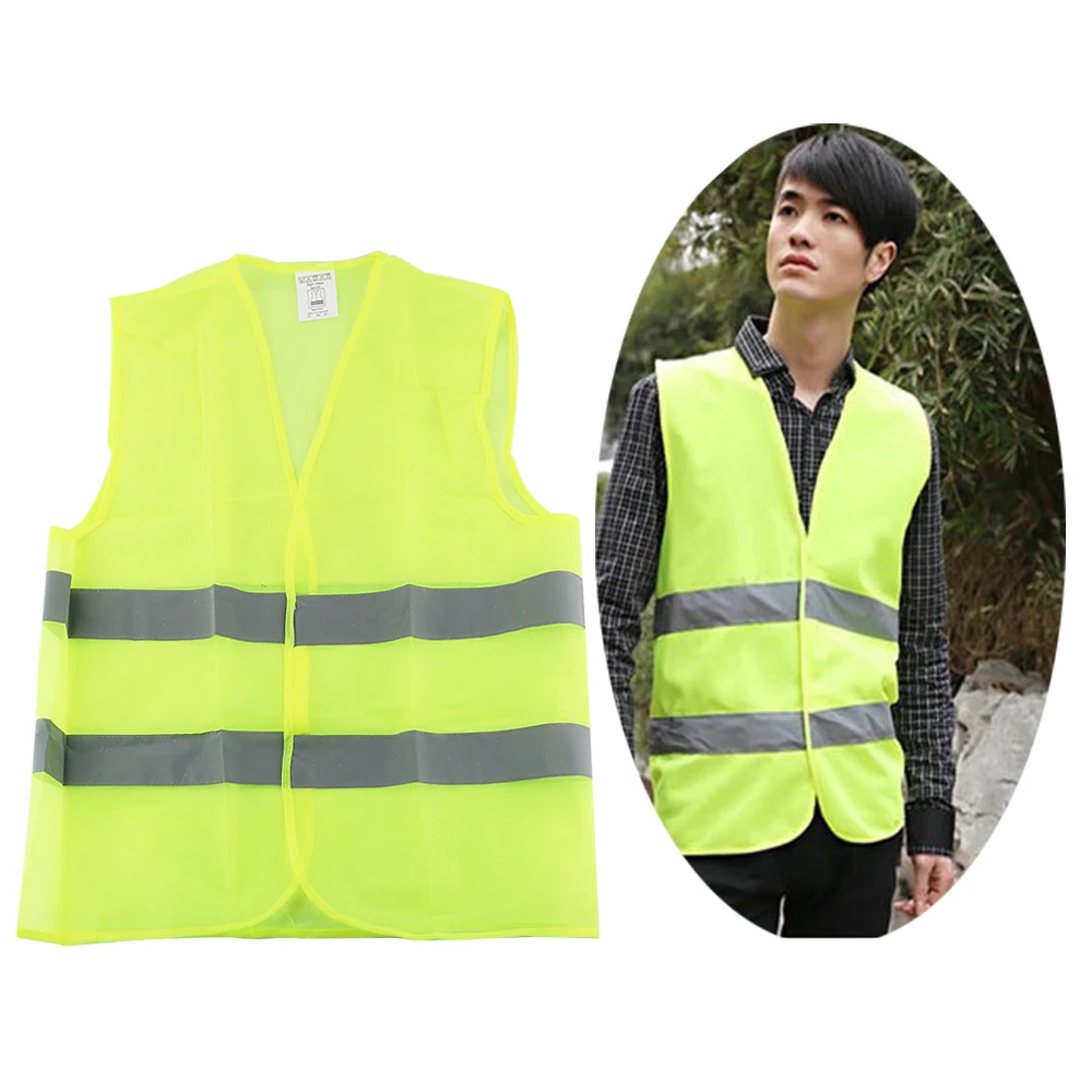 

LEEPEE Emergency Car Repair Traffic Facilities High Visibility Neon Safety Vest Reflective Belt Car Reflective Vest